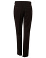Men's black polyviscose stretch pants with a tailored fit, featuring back pockets and a logo.