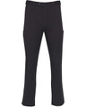 Men's utility cargo pants in black featuring side pockets and a simple design. Includes a logo on the waistband.