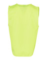 A bright yellow Hi-Vis safety vest with an ID pocket, featuring a simple back design and no visible logos.