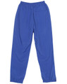 Track pants in a vibrant blue colour with an elastic waistband and a single back pocket. Features branding on the fabric.