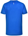 A blue men's ultra lightweight performance short sleeve tee with a simple design and a logo on the back.