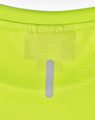 A lime green ultra lightweight performance short sleeve tee featuring a logo on the back. The fabric has a textured pattern.
