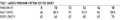 A chart displaying sizes for the Ladies' Premium Cotton Tee, including measurements for half chest and body length.