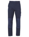 Heavy Duck Weave Dura-Wear Work Pant in navy, featuring cargo pockets and reinforced panels for durability.