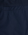 Navy rip-stop poly/cotton stretch work pants with a smooth fabric texture and a branding logo.