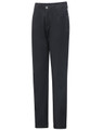 Men's flexi chino pants in black, featuring a classic jean style with pockets and a logo.