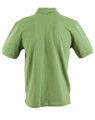 A green Men's Longbeach Polo shirt with a classic collar and short sleeves, featuring an iconic logo.