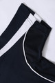 A navy and white kids' polo shirt with a collar and neatly stitched details. The fabric appears lightweight and breathable.