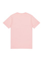 A pink short sleeve T-shirt with a simple design and no visible logos or text.