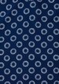 A navy tunic featuring a daisy print pattern in white. Includes a logo.