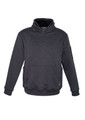 A dark grey unisex multi-pocket hoodie featuring a front pocket and a subtle logo.