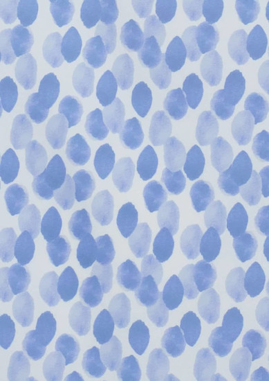 A blue and white tunic featuring a stardust print with abstract spot patterns. The design has a soft, watercolour effect.