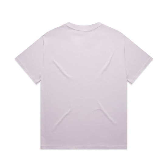 A light purple Heavy Tee t-shirt with a simple, unadorned back design and short sleeves.