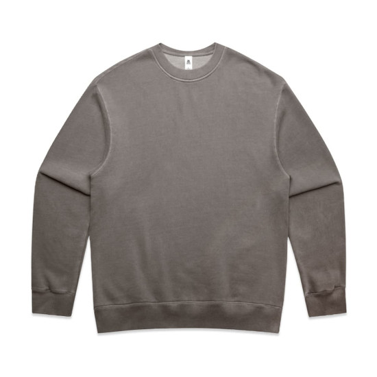 A grey crew-neck jumper with long sleeves, featuring a simple design and no visible text or logos.