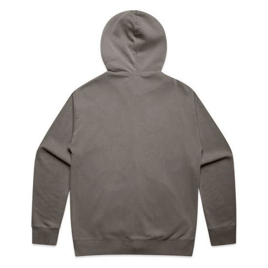 A relaxed, faded zip hoodie in a muted olive green colour, featuring a hood and long sleeves.