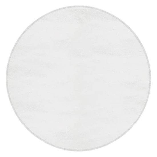 A round, full-colour beach towel in a vibrant design with an included logo. Primarily white with colourful accents.