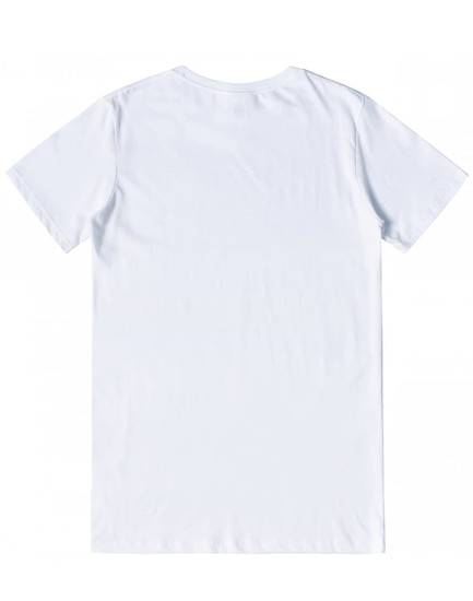A light blue men's premium cotton t-shirt with a plain back and a logo on the neck area.