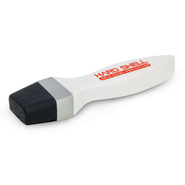 A stress relief paint brush designed for fun and relaxation, featuring a white handle and a textured black tip.