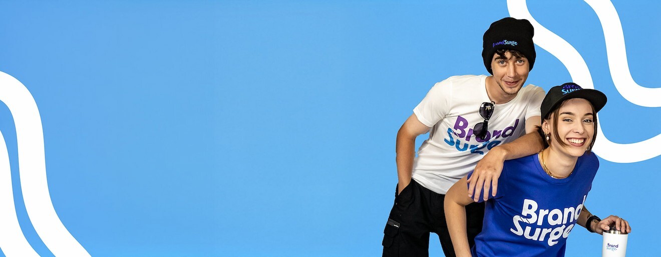 Team member reviewing custom merchandise options