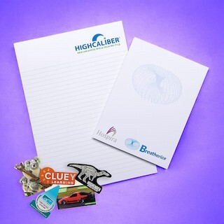 Digital print on a custom label showing a full-colour gradient design with sharp CMYK detail