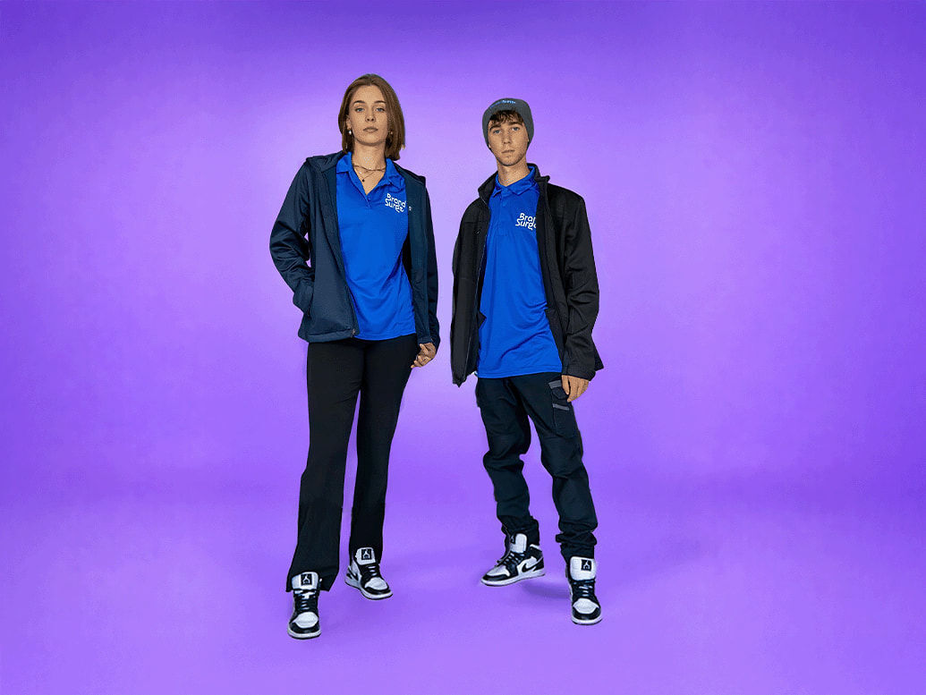 Branded merchandise at a corporate event