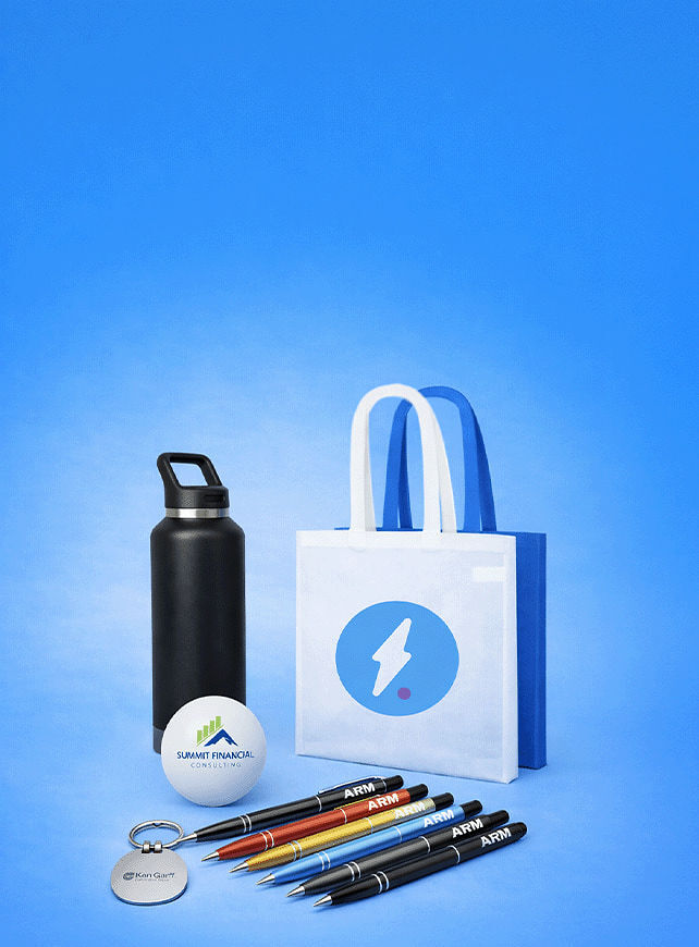 Express branded merchandise packaged and ready to ship