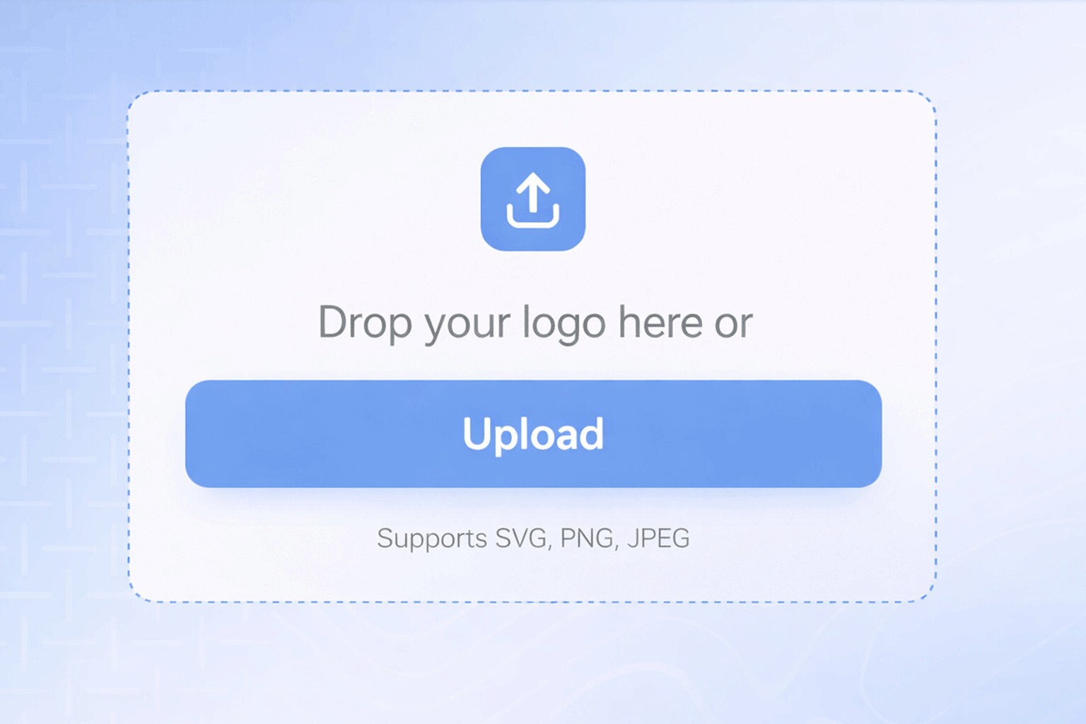 Uploading a logo file for branded merchandise artwork