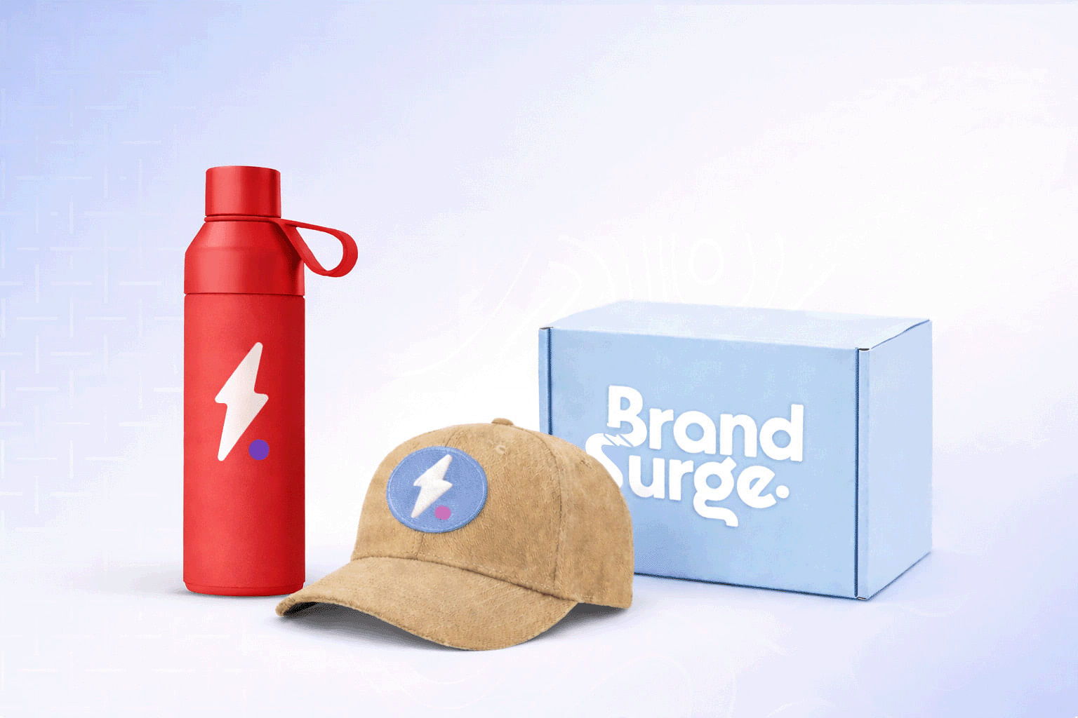 Branded merchandise packed and ready for delivery