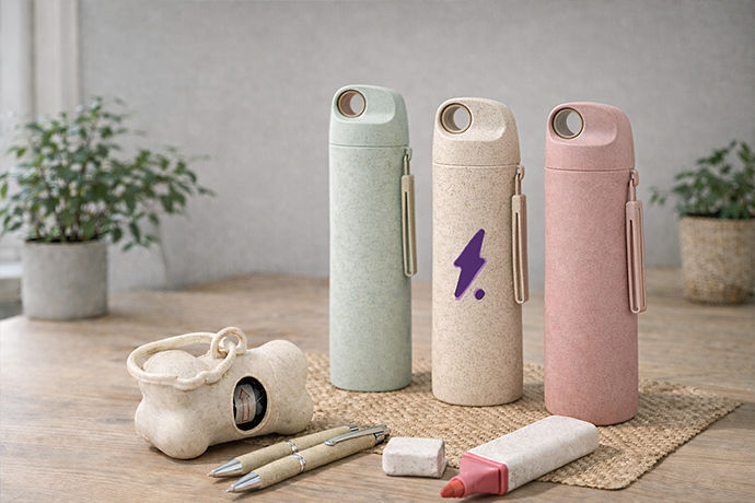 Wheat straw cups and containers