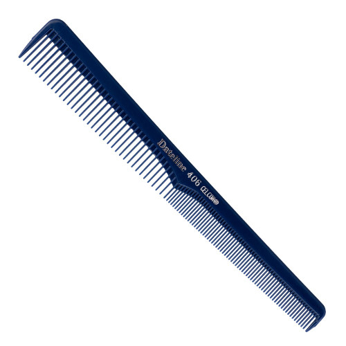 Dateline Professional Blue Celcon Tapered Barber Comb 406