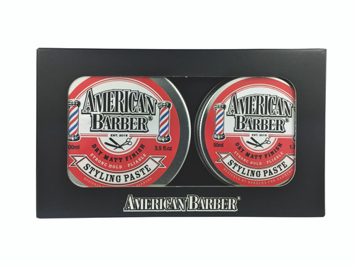 American Barber Styling Paste 50ml-100ml Duo- Pack.