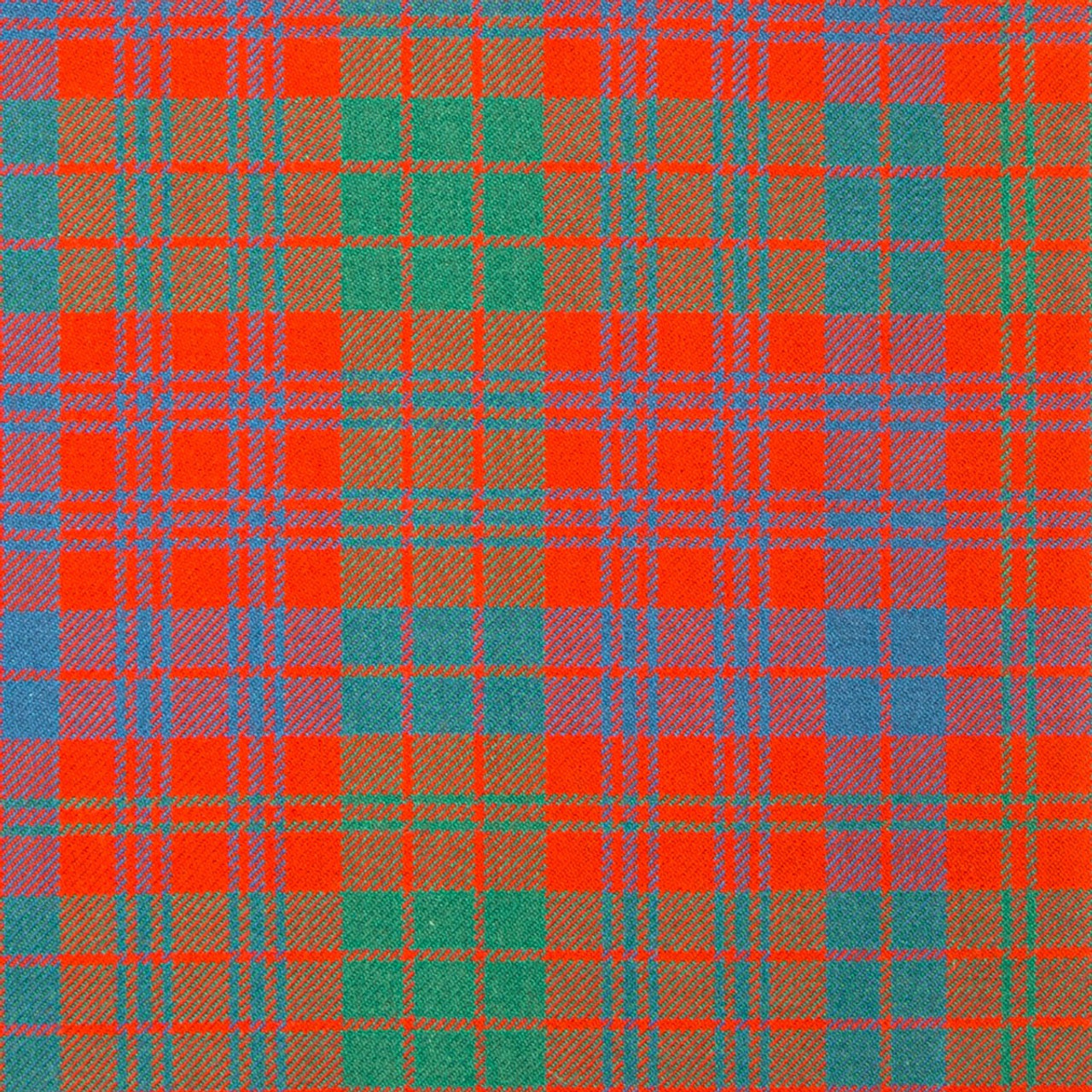 Ross Red Modern Lightweight Tartan Fabric - Burnett's & Struth