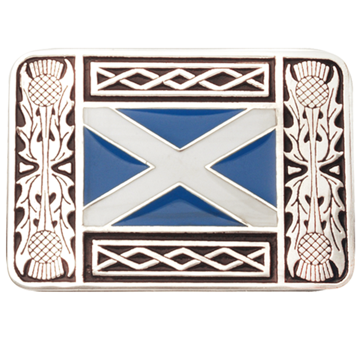 St. Andrews Saltire Enamel Belt Buckle & Struth Scottish