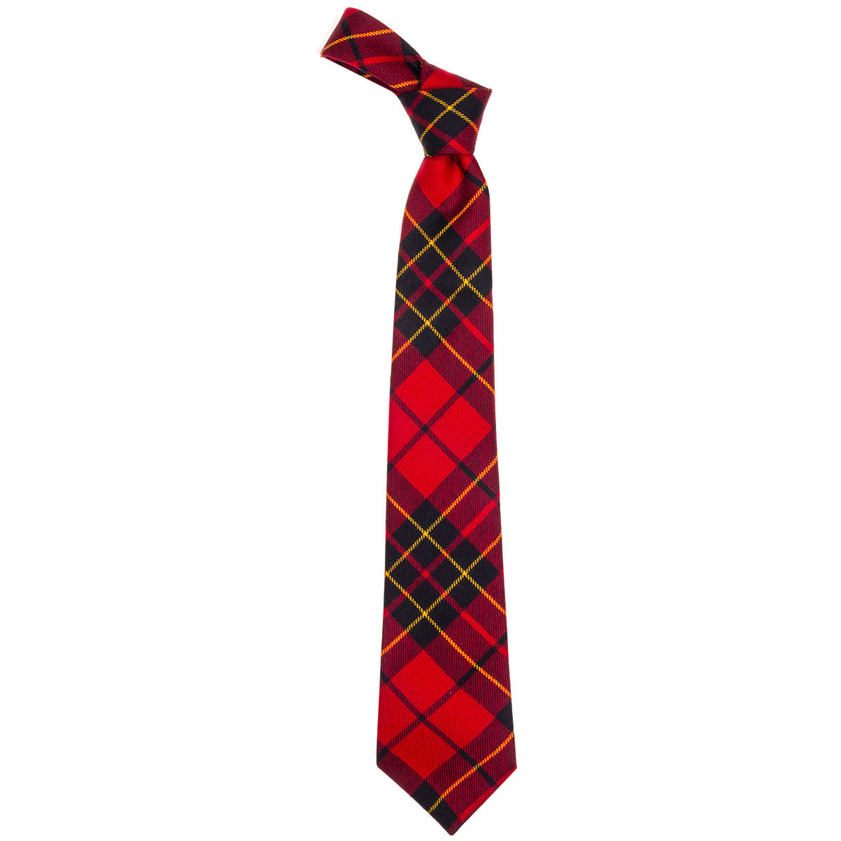 Morrison Red Modern Tartan Classic Tie