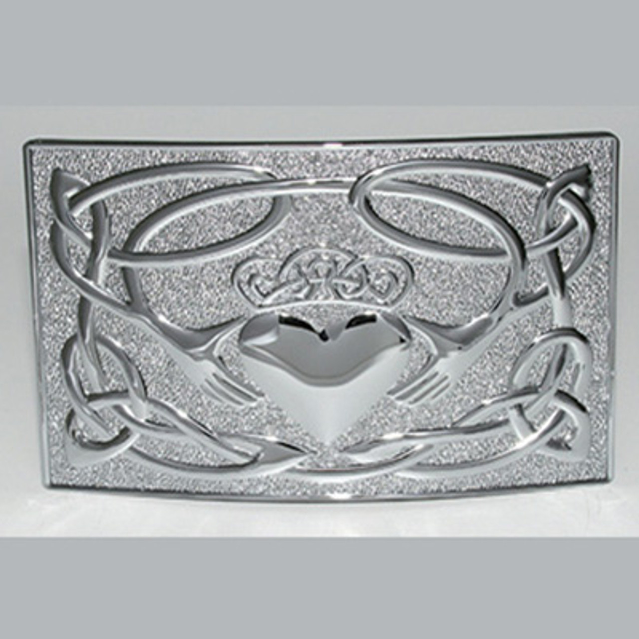 chrome belt buckle