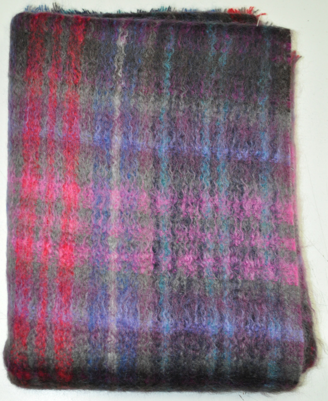 Green Grove Weavers Mohair Throw Blankets - Sloeberry