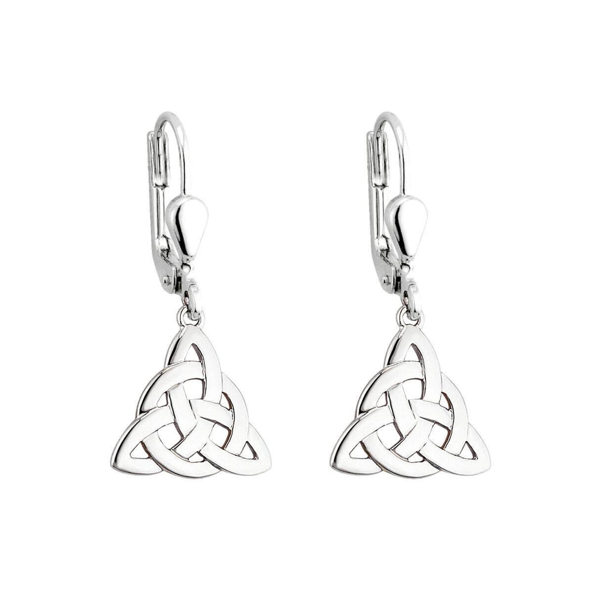 Solvar | Celtic Knot Silver Drop Earrings - Burnett's & Struth