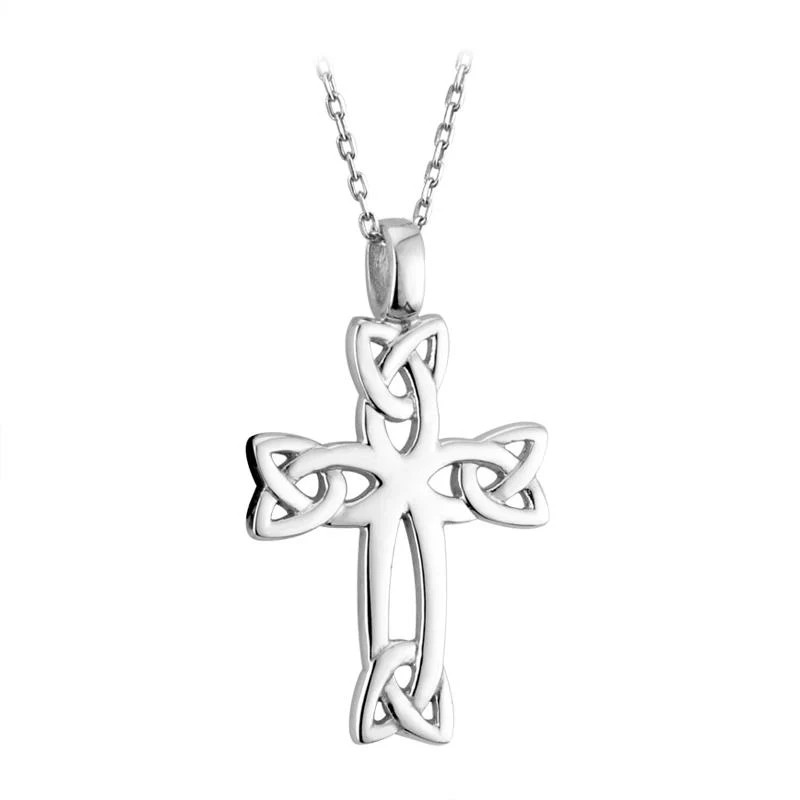 Solvar Sterling Silver Celtic Knot Sterling Silver Cross