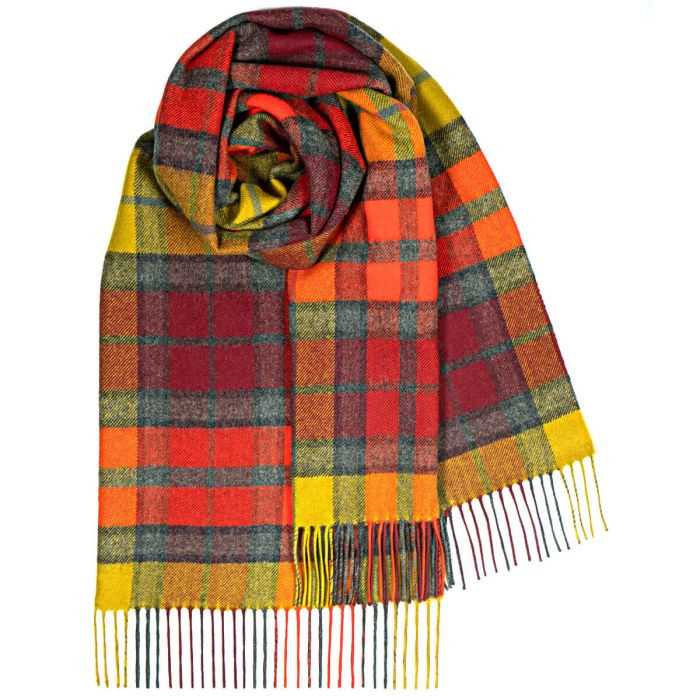 Bobbie | Buchanan Berry Tartan Lambswool Stole - Burnett's