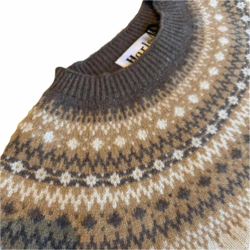 Harley of Scotland Fair Isle Ultrafine Merino Sweater