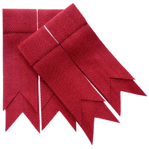 Red Weathered Plain Coloured Garter Double Flashes Red Weathered Plain Coloured Garter Double Flashes