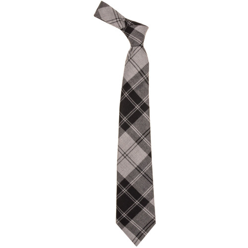 grey granite tartan tie