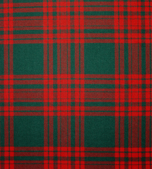 MENZIES GREEN MODERN LIGHT WEIGHT TARTAN FABRIC