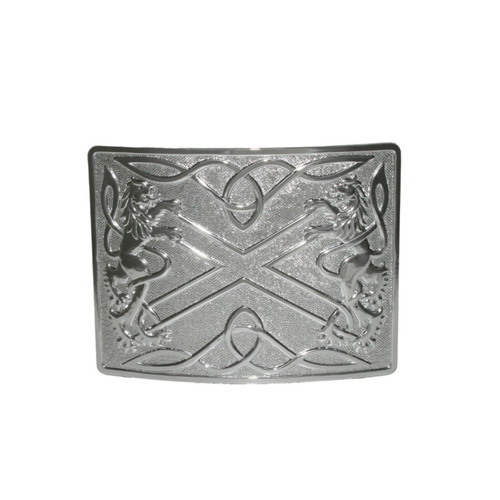 Belt Buckle | Highland Saltire Buckle – Chrome Plated