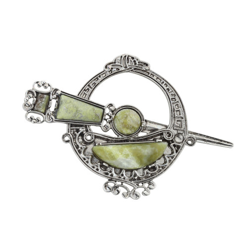 Solvar | Connemara Marble Tara Brooch 