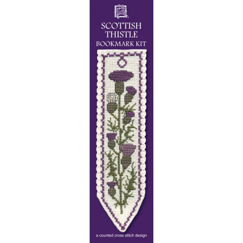 Cross Stitch Bookmark Kit - Scottish Thistle Bookmark
