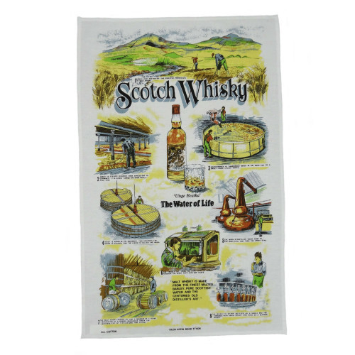100% Cotton Tea Towel - Scotch Whisky