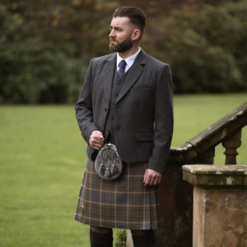 Cullen Kilt Jacket & Vest | Coal
