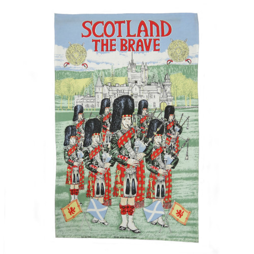 100% Cotton Tea Towel - Scotland the Brave