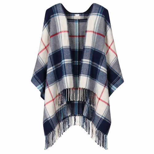 Serape | Brushed Wool Clan Tartan Douglas Navy